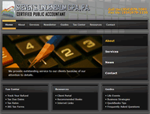Tablet Screenshot of lindenbaum-cpa.com
